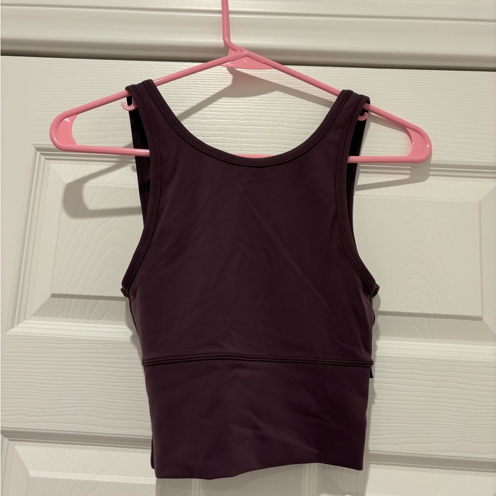 Lululemon purple/maroon sports bra tank top! IN GREAT CONDITION!!